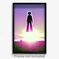 Pixel Art Poster - Huge Kame (8 Bit Psychedelic Trippy Weird Video Game Print)