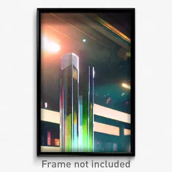 Pixel Art Poster - Glass Isthmus (8 Bit Psychedelic Trippy Video Game Print)
