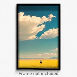 Pixel Art Poster - Pristine Plains (8 Bit Psychedelic Trippy Video Game Print)
