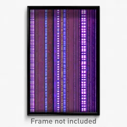 Pixel Art Poster - Novel Matrix (8 Bit Psychedelic Trippy Video Game Print)