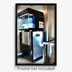 Pixel Art Poster - Gracious Ice Machine (8 Bit Psychedelic Video Game Print)