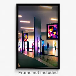 Pixel Art Poster - Animated Gallery (8 Bit Psychedelic Trippy Video Game Print)