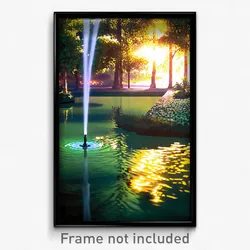 Pixel Art Poster - Immaculate Pond (8 Bit Psychedelic Trippy Video Game Print)