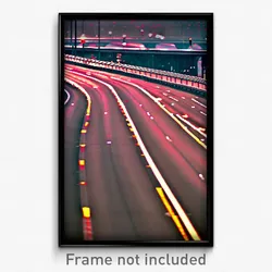 Pixel Art Poster - Slim Highway (8 Bit Psychedelic Trippy Video Game Print)