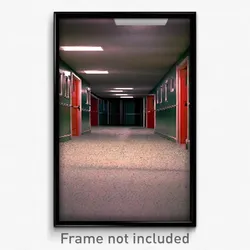 Pixel Art Poster - Empty Madhouse (8 Bit Psychedelic Trippy Video Game Print)