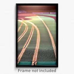 Pixel Art Poster - Calm Track (8 Bit Psychedelic Trippy Weird Video Game Print)