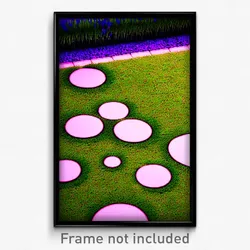 Pixel Art Poster - Unique Lawn (8 Bit Psychedelic Trippy Weird Video Game Print)