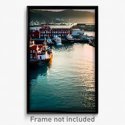 Pixel Art Poster - Superb Harbour (8 Bit Psychedelic Trippy Video Game Print)