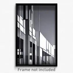 Pixel Art Poster - Flat Modern Architecture (8 Bit Psychedelic Video Game Print)