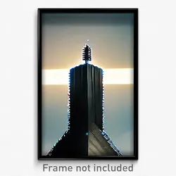 Pixel Art Poster - Complicated Spike (8 Bit Psychedelic Trippy Video Game Print)