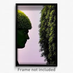 Pixel Art Poster - Admired Bush (8 Bit Psychedelic Trippy Video Game Print)