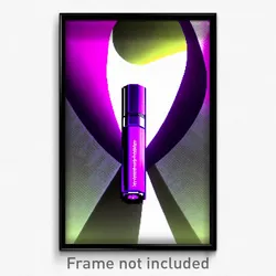 Pixel Art Poster - Purple Lancet (8 Bit Psychedelic Trippy Video Game Print)