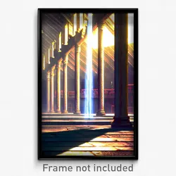 Pixel Art Poster - Imperfect Nunnery (8 Bit Psychedelic Trippy Video Game Print)