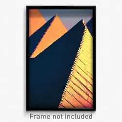 Pixel Art Poster - Triangular Ridge (8 Bit Psychedelic Trippy Video Game Print)