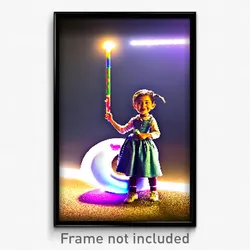 Pixel Art Poster - Silly Tube (8 Bit Psychedelic Trippy Weird Video Game Print)