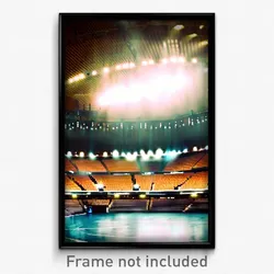 Pixel Art Poster - Buzzing Arena (8 Bit Psychedelic Trippy Video Game Print)