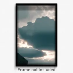 Pixel Art Poster - Cloudy Corner (8 Bit Psychedelic Trippy Video Game Print)