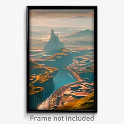 Pixel Art Poster - Vast Principality (8 Bit Psychedelic Trippy Video Game Print)