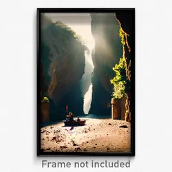 Pixel Art Poster - Wild Hermitage (8 Bit Psychedelic Trippy Video Game Print)