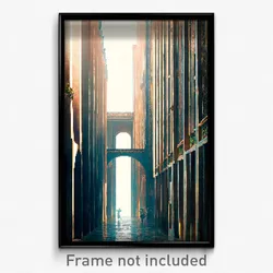 Pixel Art Poster - Narrow Balistraria (8 Bit Psychedelic Video Game Print)