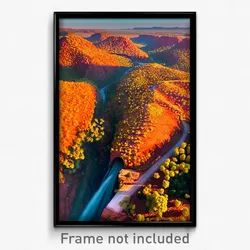 Pixel Art Poster - Beautiful Outback (8 Bit Psychedelic Trippy Video Game Print)