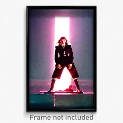 Pixel Art Poster - Agitated Stand (8 Bit Psychedelic Trippy Video Game Print)