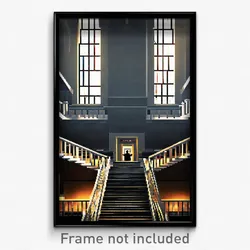 Pixel Art Poster - Barren Museum (8 Bit Psychedelic Trippy Video Game Print)