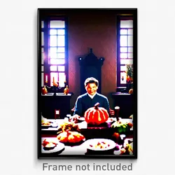 Pixel Art Poster - Majestic Thanksgiving (8 Bit Psychedelic Video Game Print)