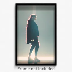Pixel Art Poster - Sharp Ego Exploration (8 Bit Psychedelic Video Game Print)