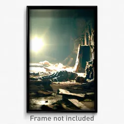 Pixel Art Poster - Aged Remains (8 Bit Psychedelic Trippy Video Game Print)