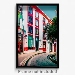 Pixel Art Poster - Cool Lisbon (8 Bit Psychedelic Trippy Weird Video Game Print)