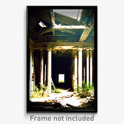 Pixel Art Poster - Harmonious Derelict (8 Bit Psychedelic Video Game Print)