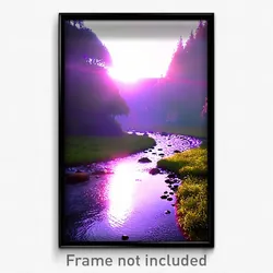 Pixel Art Poster - Round Stream (8 Bit Psychedelic Trippy Video Game Print)