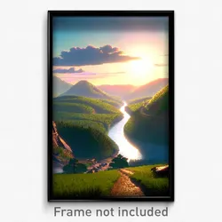 Pixel Art Poster - Measly Valley (8 Bit Psychedelic Trippy Video Game Print)