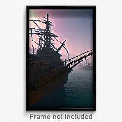 Pixel Art Poster - Thorny Port (8 Bit Psychedelic Trippy Weird Video Game Print)