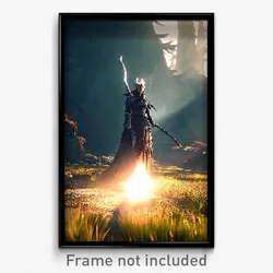 Pixel Art Poster - Menacing Fen (8 Bit Psychedelic Trippy Video Game Print)