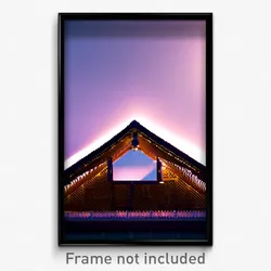 Pixel Art Poster - Secret Roof (8 Bit Psychedelic Trippy Weird Video Game Print)