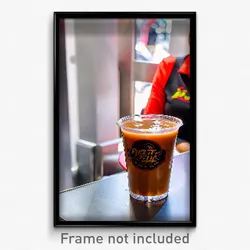 Pixel Art Poster - Impressive Brown Sugar Milk Tea (8 Bit Video Game Print)