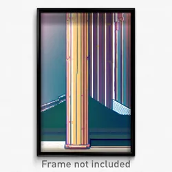 Pixel Art Poster - Outrageous Pillar (8 Bit Psychedelic Trippy Video Game Print)