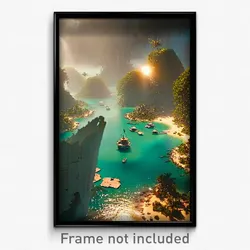 Pixel Art Poster - Damaged Cay (8 Bit Psychedelic Trippy Weird Video Game Print)