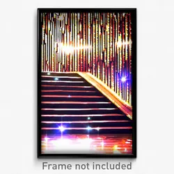 Pixel Art Poster - Sparkling Stair (8 Bit Psychedelic Trippy Video Game Print)