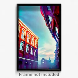 Pixel Art Poster - Wavy Amsterdam (8 Bit Psychedelic Trippy Video Game Print)