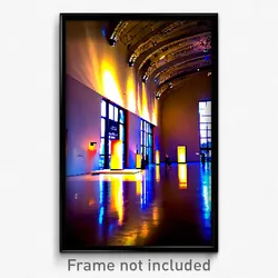 Pixel Art Poster - Acclaimed Museum (8 Bit Psychedelic Trippy Video Game Print)