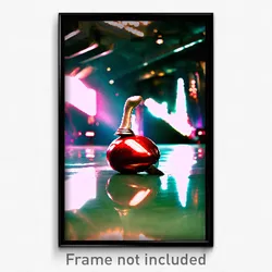 Pixel Art Poster - Polished Lair (8 Bit Psychedelic Trippy Video Game Print)