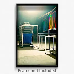 Pixel Art Poster - Deserted Drying Machine (8 Bit Psychedelic Video Game Print)
