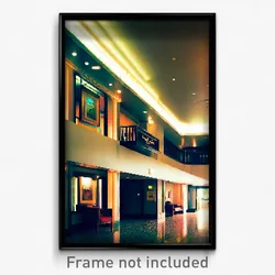Pixel Art Poster - Little Hotel Lobby (8 Bit Psychedelic Video Game Print)