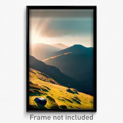 Pixel Art Poster - Stunning Fells (8 Bit Psychedelic Trippy Video Game Print)