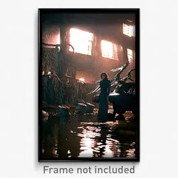 Pixel Art Poster - Damp Boneyard (8 Bit Psychedelic Trippy Video Game Print)