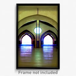 Pixel Art Poster - Empty Arch (8 Bit Psychedelic Trippy Weird Video Game Print)