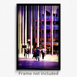 Pixel Art Poster - Complicated Barcelona (8 Bit Psychedelic Video Game Print)